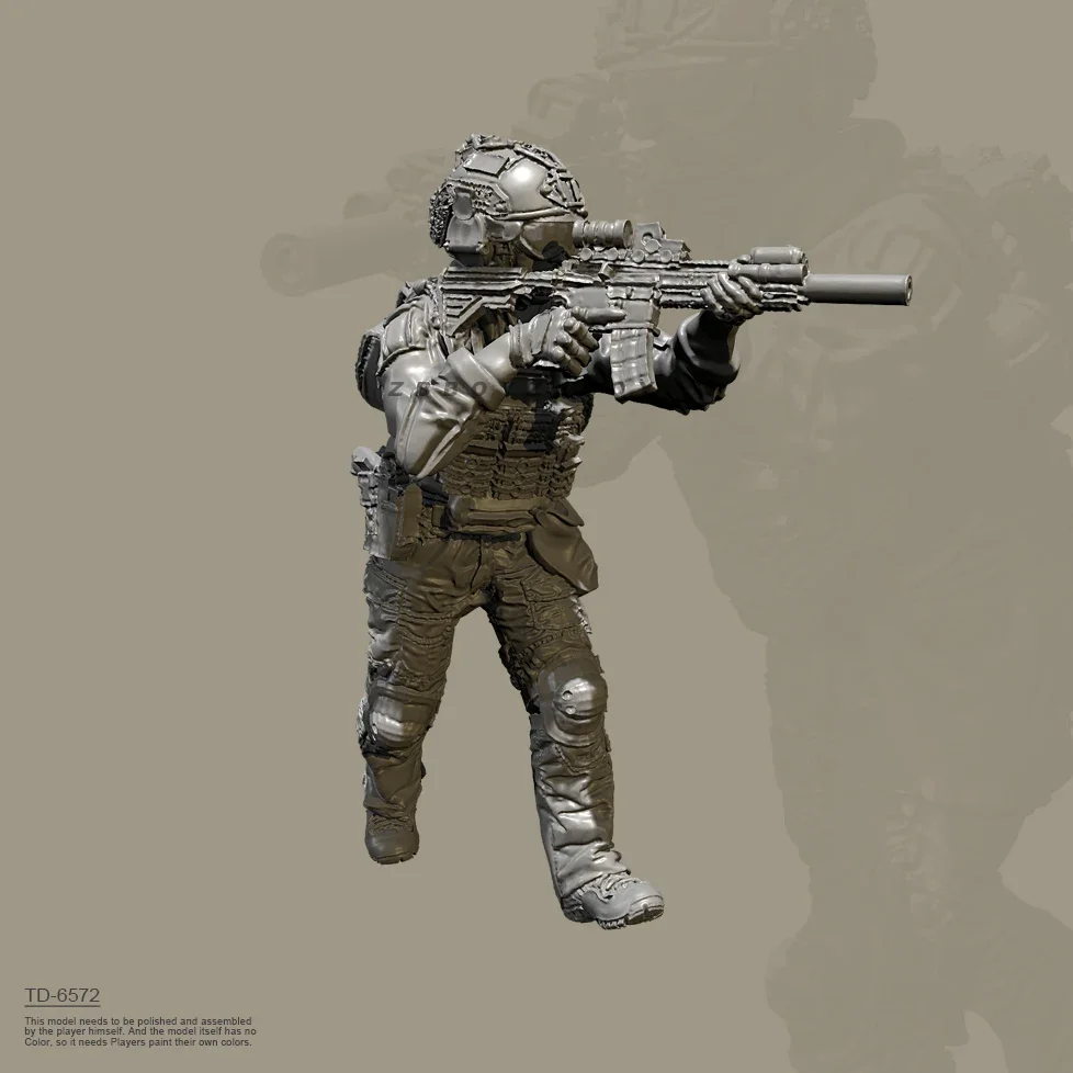 The height of man 38mm 50mm 75mm Resin Soldier model kits figure colorless and self-assembled （3D Printing ） TD-6572/3D