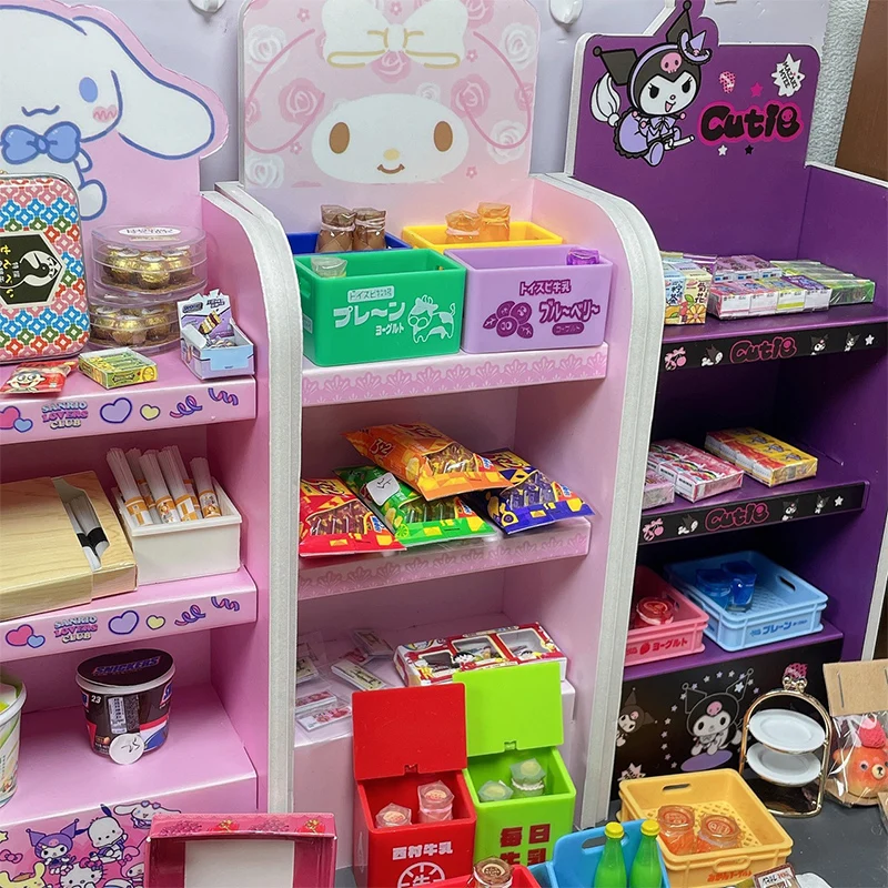 

Sanrio Kawaii Hello Kitty Storage Rack My Melody Cinnamoroll Anime Cartoon Cute Fashion Good Looking Exquisite Sturdy Snack Rack