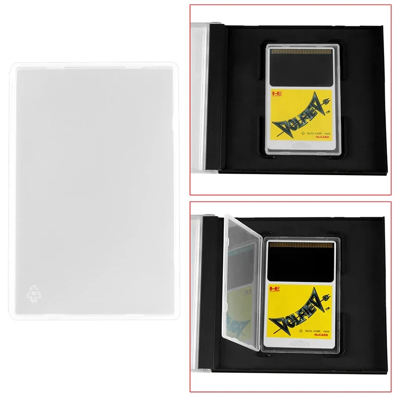 10pcs Hucard Game Storage Case for Turbografx16 Cartridge Protector Box for PC Engine Protective Display for Sega Master System