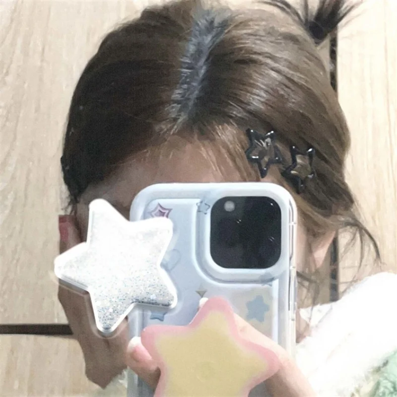 10pcs Black Star BB Hair Clips Women Grils Cute Metal Star Hair Clips Side Barrettes Hair Grip Y2K Hair Accessories Headwear