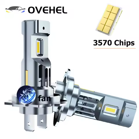 H7 LED Headlight 1:1 Mini Size Design LED Car Lights H4 9003 6500K 12V LED Headlight Bulb H1 H8 H9 H11 9005 HB3 9006 HB4