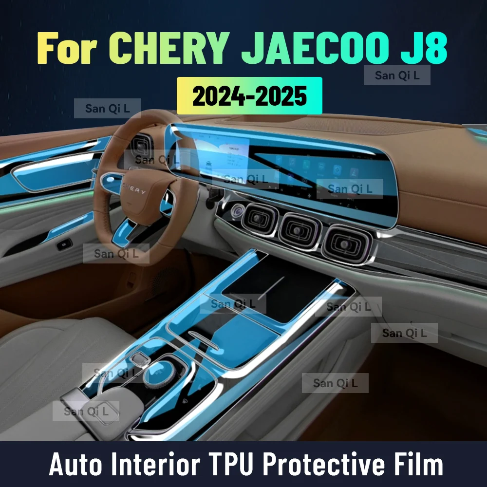 

Car Interior Center Console Media Dashboard Navigation TPU Sticker Protector Film For JAECOO J8 2024 2025 Car Accessories
