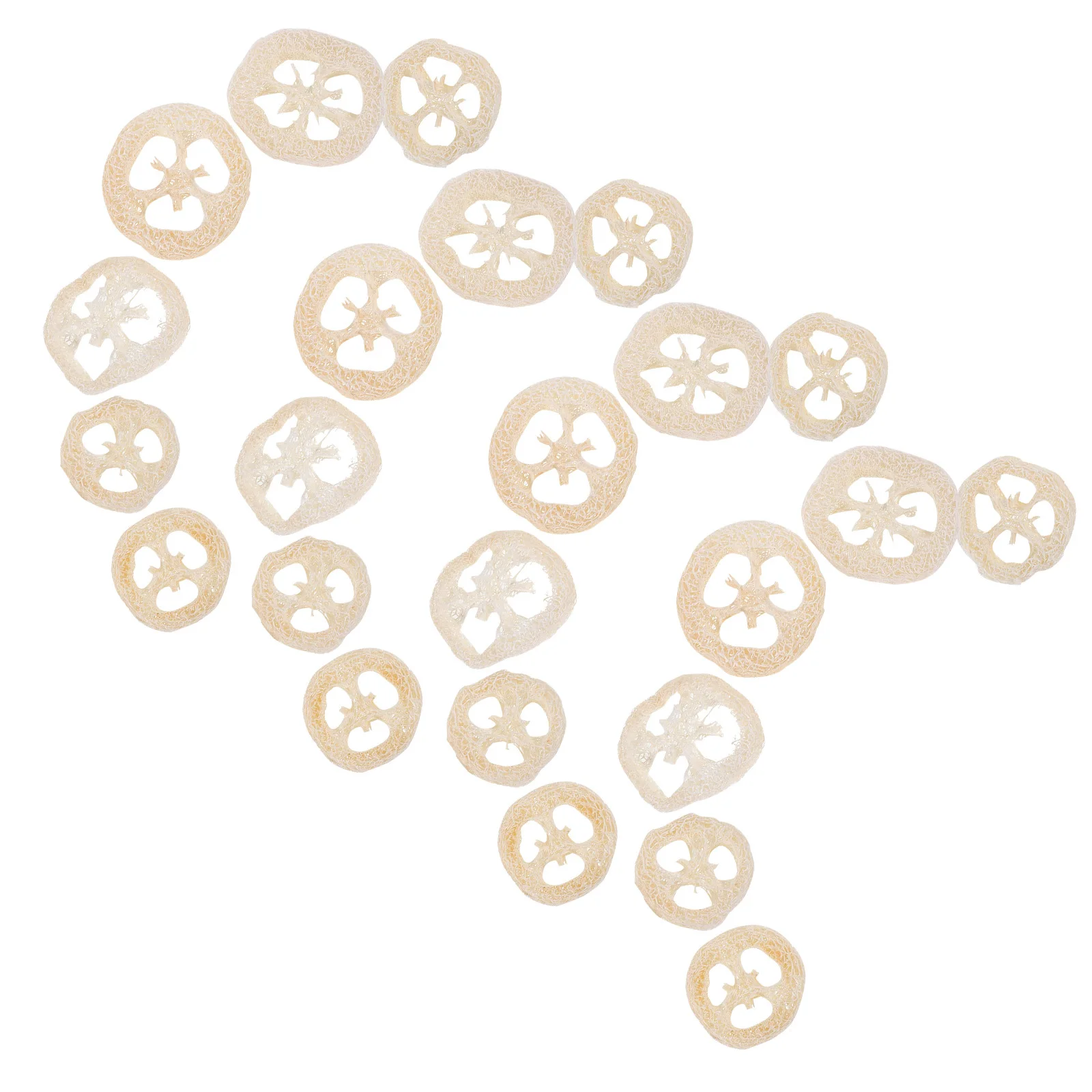 

40Pcs Pet Teeth Cleaning Chew for Small Animals Natural Loofah Slices Hamster Rabbit Guinea Pig Molar Health Treats Enrichment