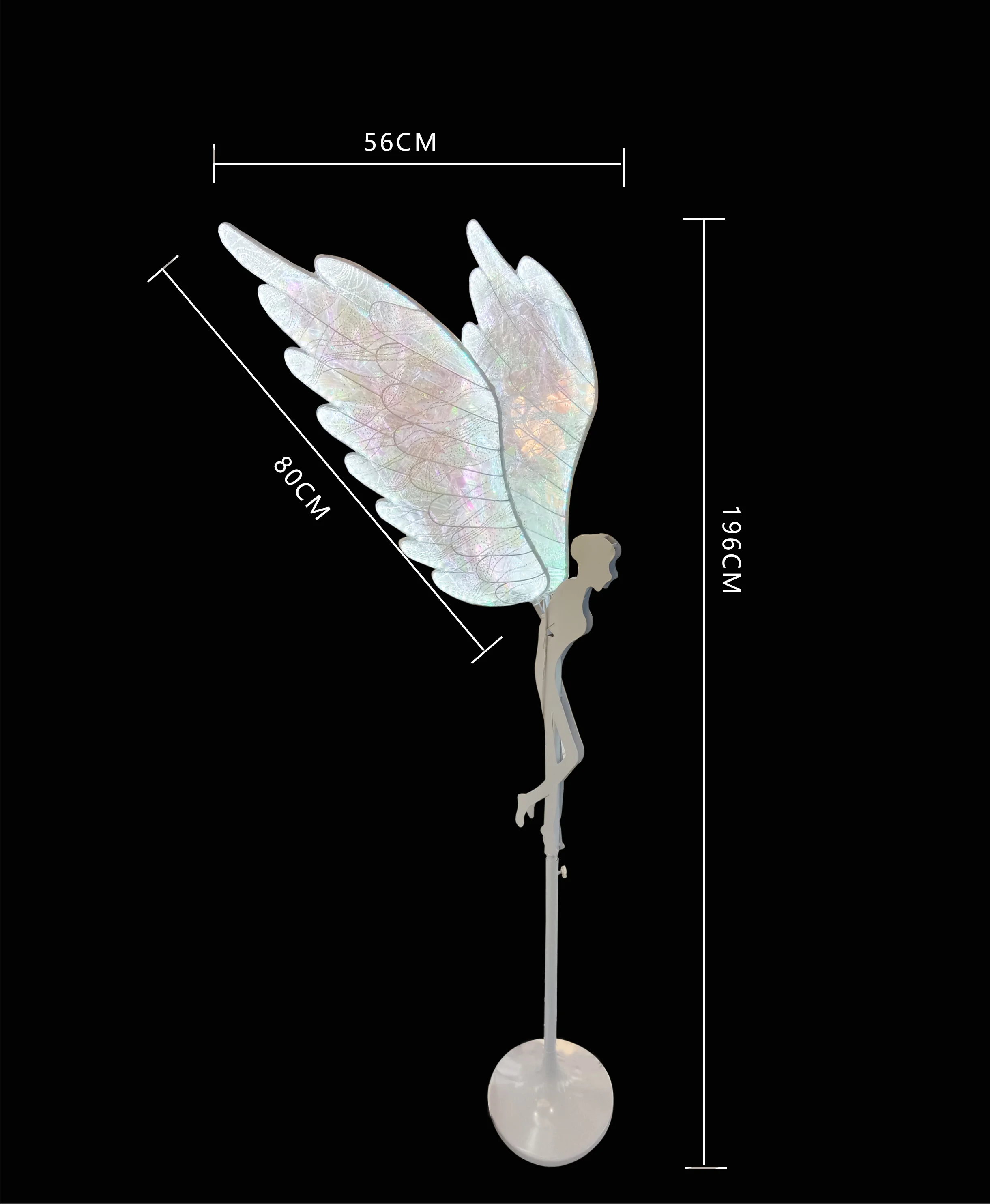 2pcs Wedding LED Angel Road Guide Welcome Area T Stage Decoration Props Suitable for Holiday Party Decoration