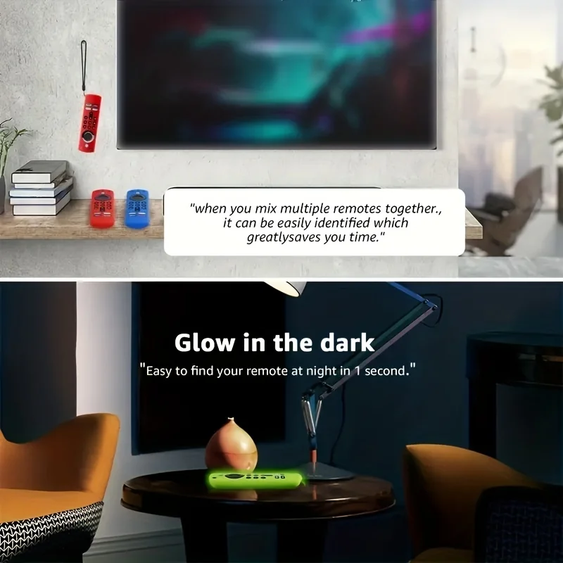 Silikon-Leucht-Fernbedienungsabdeckung für Alexa Voice Remote (3. Generation) L5B83G, Modell 2021, Fire TV Stick 4K 2. Generation (2021) – Detail 4