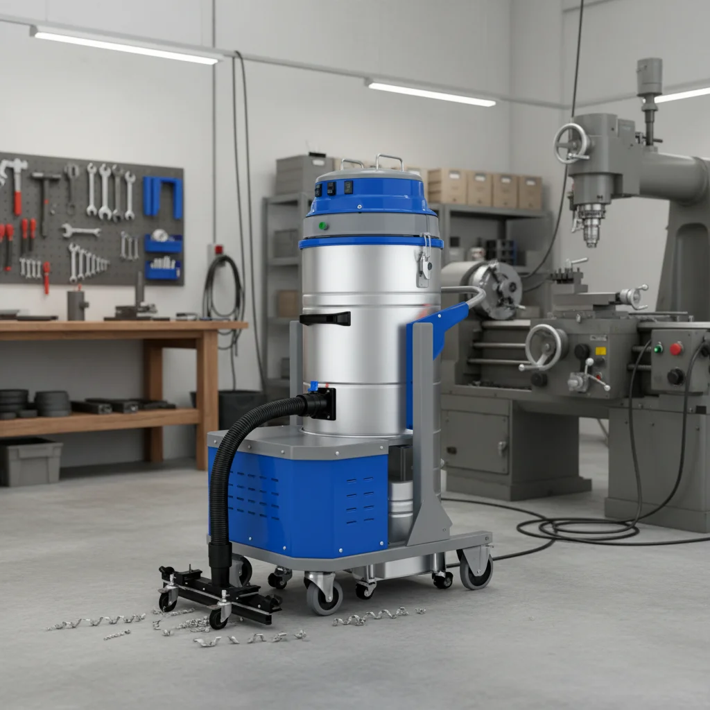 TJ210S Metal Construction Industrial Vacuum Cleaner Dust Extraction Factory Warehouse Workshop Debris Collection