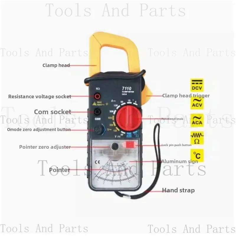 

Fast Arrival Analog Multimeter KT7110 Original Authentic Mini & Portable AC600V/300A 1