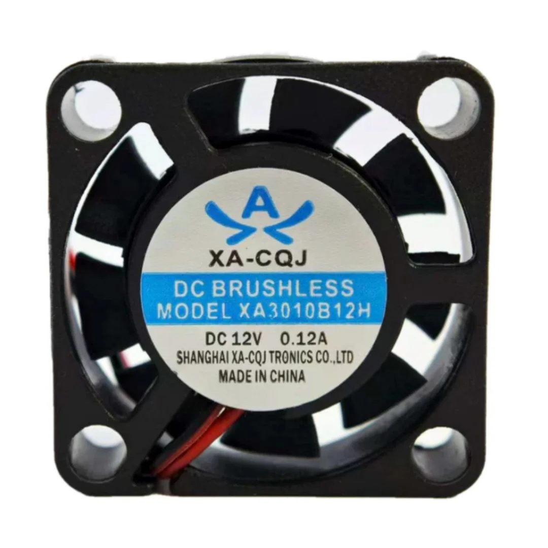 XA3010B12H DC 12V 0.12A 30x30x10mm 2-Wire Server Cooling Fan