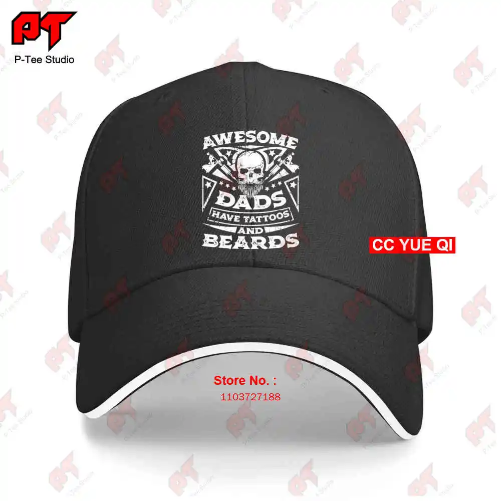 

Awesome Dads Have Tattoos & Beards Cool Baseball Caps Truck Cap 5STB