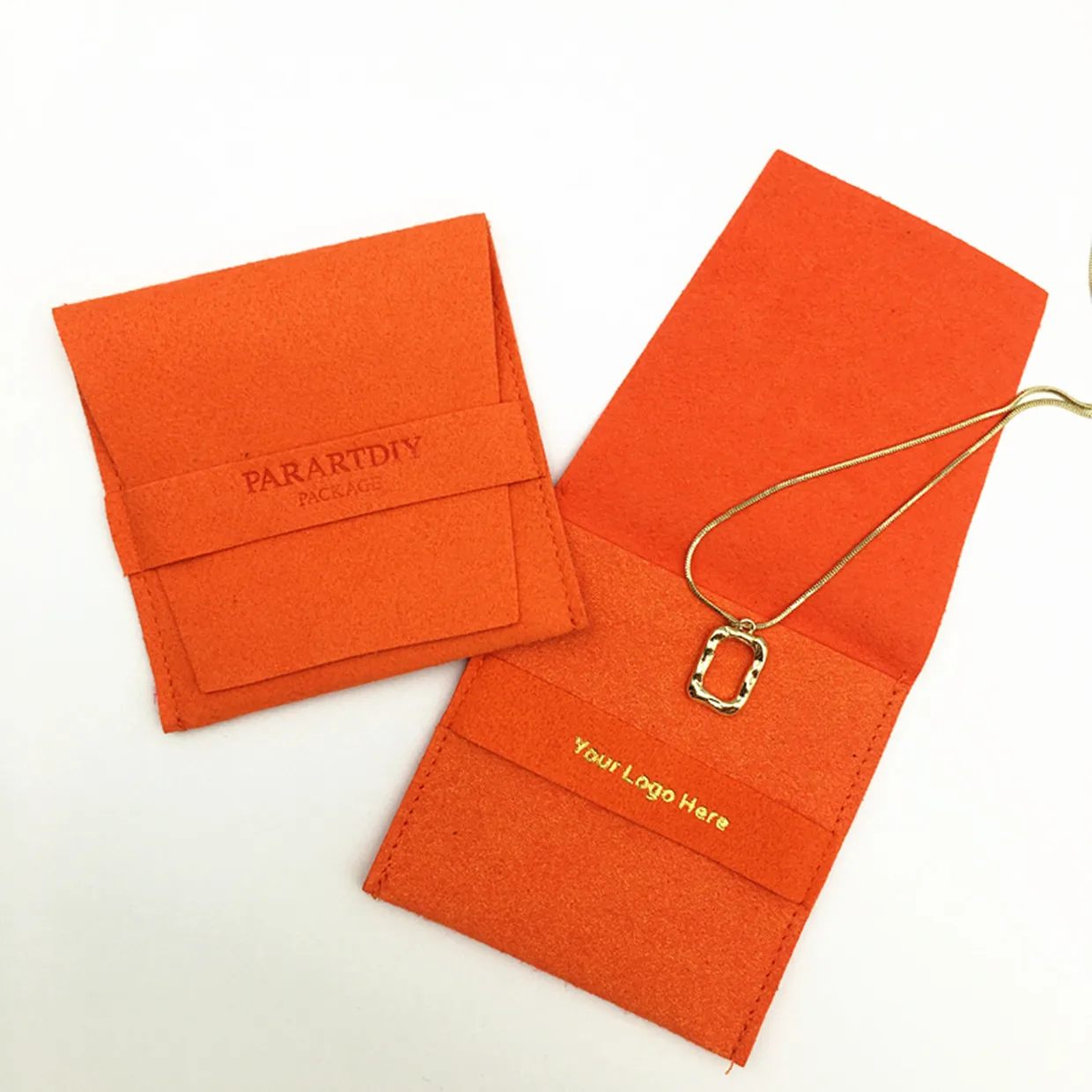

personalized jewelry packaging bag custom logo fashion small envelope bag microfiber jewelry pouch with logo nacklace earrings