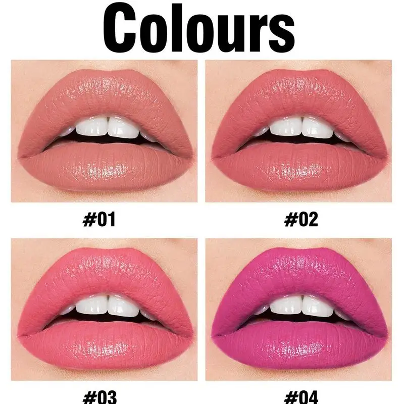 Women Matte Lipstick 5.5g Women Lipstick Makeup 2-in-1 Lipstick Lip Stain Long-Lasting Naturally Plump Lip Color Makeup