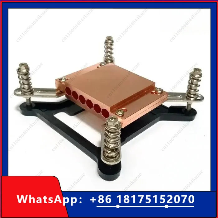 HLH 6-Hole Heat Pipe Splint, Heat Pipe Platen, Copper Block, Can Wear 6 Heat Pipes with A Diameter of 6mm