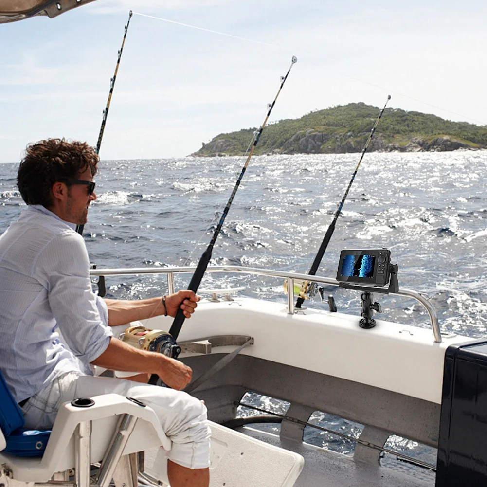 Fish Finder Mount Base Wear Resist GPS Plate Fishfinder Bracket Multi-Purpose Electronic Fish Finder Holder Boat Accessories