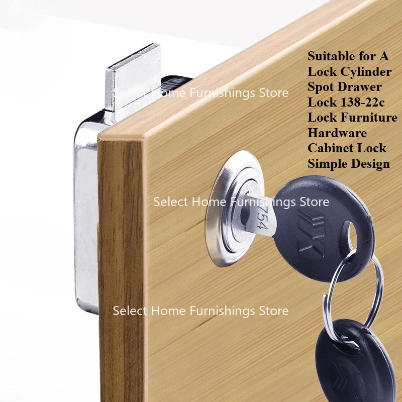 

Подходит для точечного ящика цилиндра замка 138-22c Мебельная фурнитура Шкаф Простой дизайн
