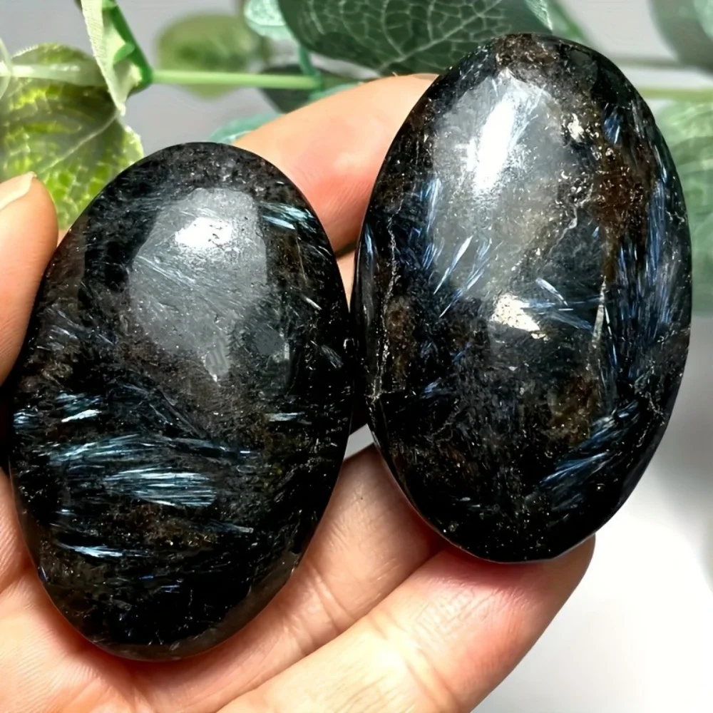 أستروفيليت طبيعي حجر النخيل جيب الطاقة كريستال أحجار الشفاء الإبهام لعبة الضغط الساخن الحرف للزينة والهدايا #3