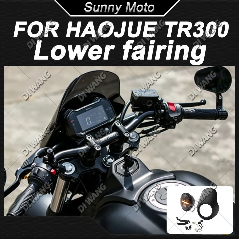 For HAOJUE TR 300 Motorcycle Lower Fairing Head Cowl Headlight Driving Light Fuel Tank Decoration Modified Accessories