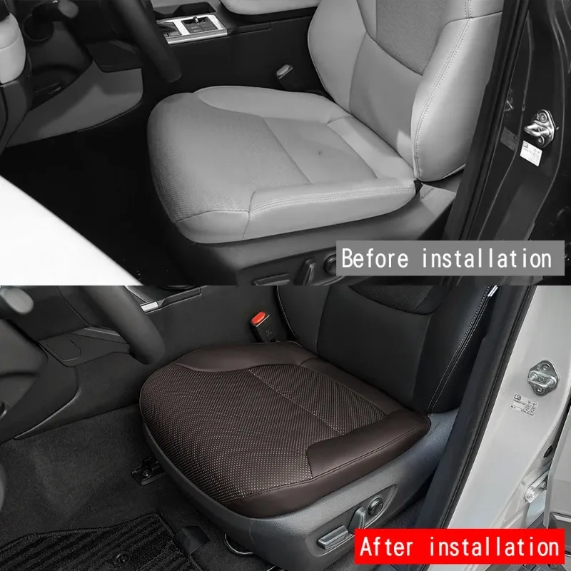 

Fit for Toyota Land Cruiser 250 Prado LC250 2024 Car Leather Front Seat Protectors Cover Trim Automobile Interior Accessories