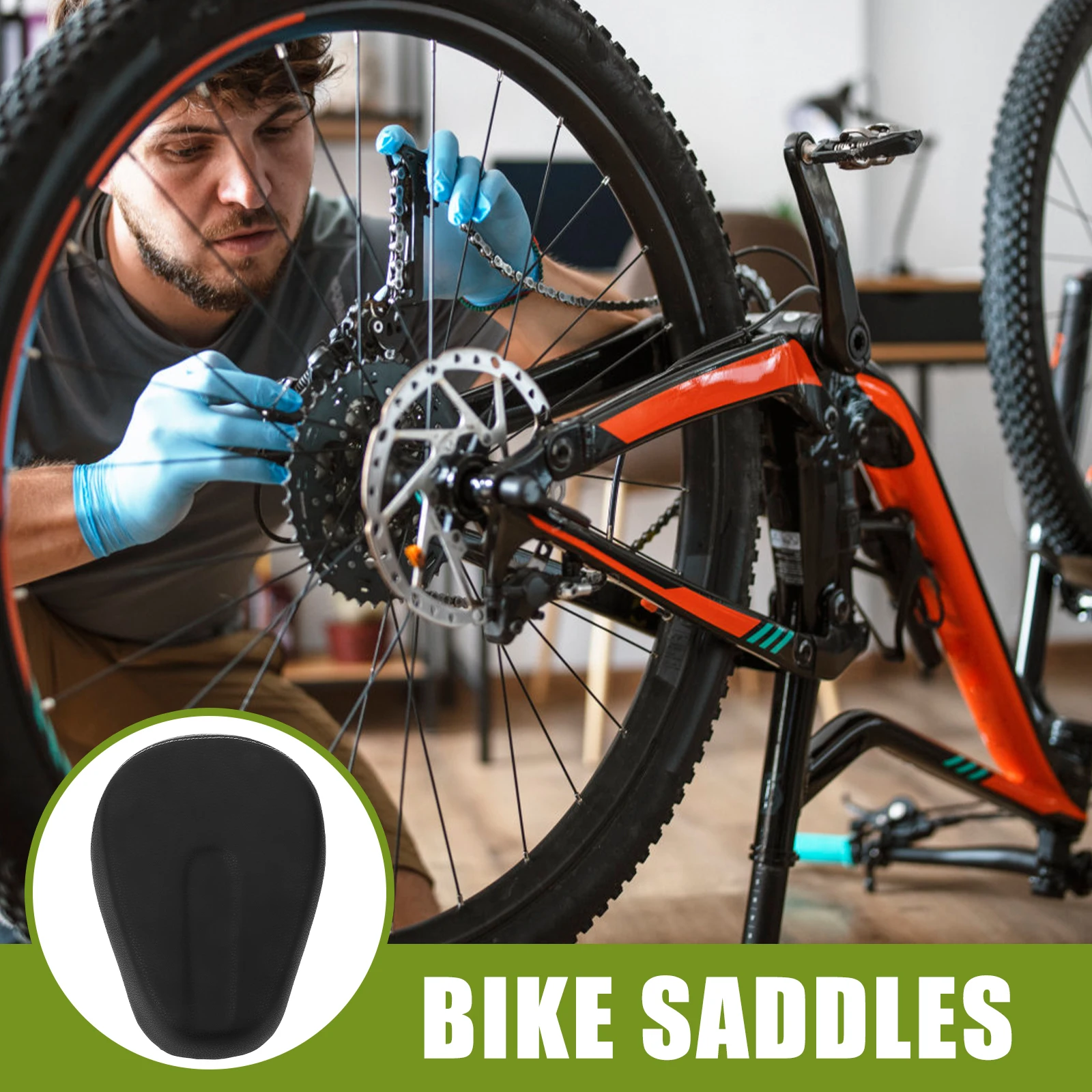 

Electric Bike Replacement Cushion Saddle for E-Bike Rack Comfortable Universal Fit Lightweight Seat Pad for Electric Bicycles