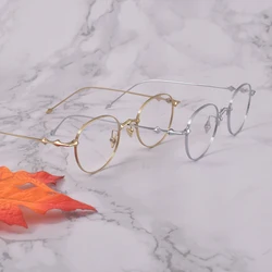 GENTLE ICC women men Optical eyeglass frame, Round  prescription reading glasses frame for women men  EP