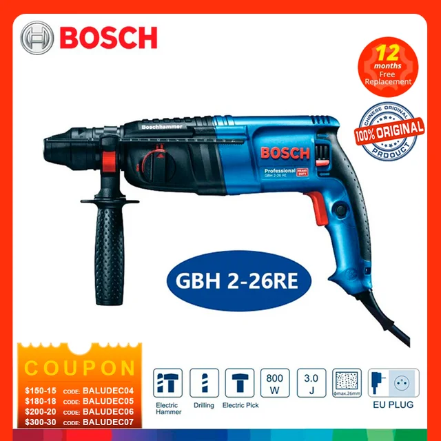 BOSCH Professional GBH2-26 RE Rotary Hammer/Hammer Drill/Driver 