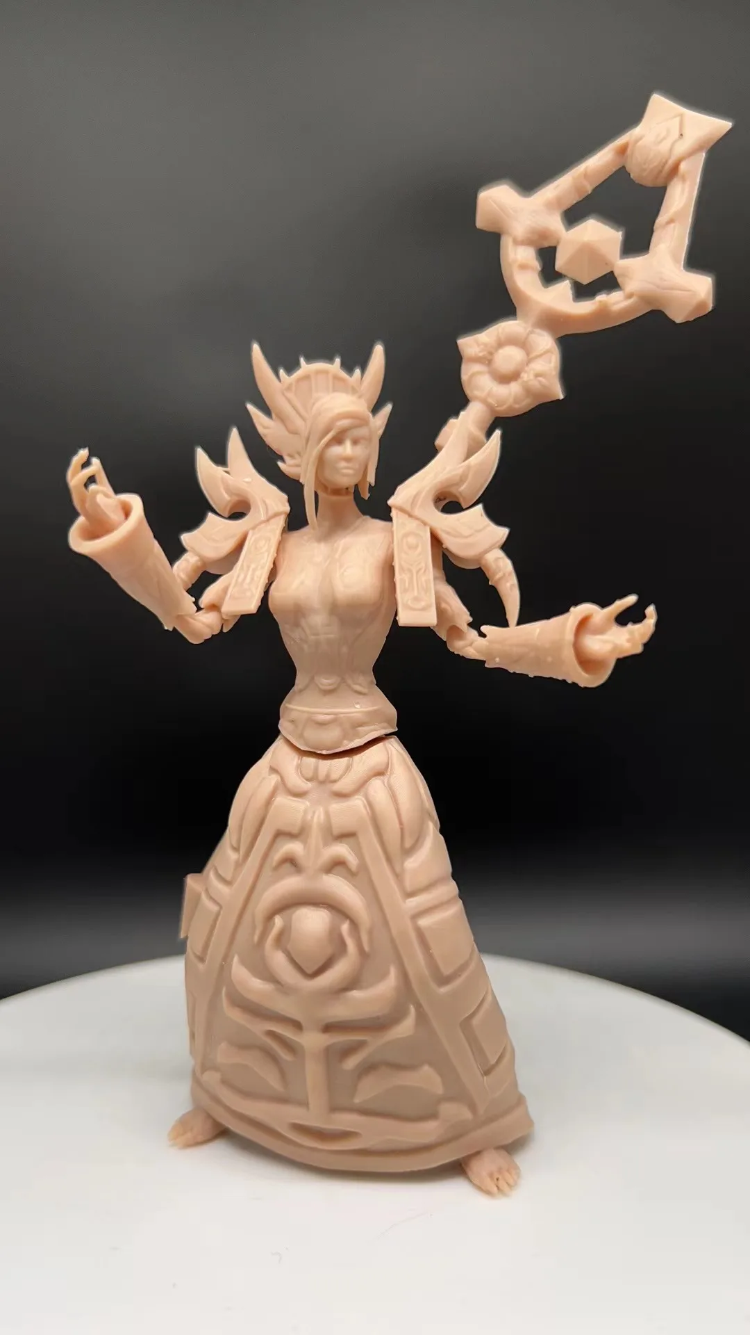 

100mm Resin Model Assembly Kit Game Character (priest) Model Removable Unpainted (free Shipping)