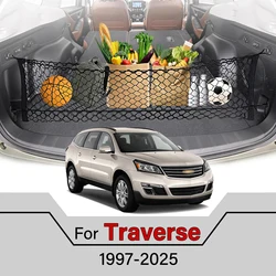 Car Cargo Net Stretchable,Car Gadgets, Adjustable Elastic Trunk Storage Net with Hook for Chevrolet Traverse 1998-2025
