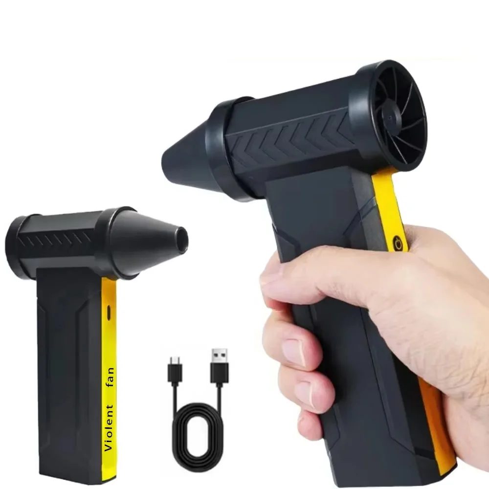 160000 دورة في الدقيقة محرك بدون فرشاة مروحة توربو كهربائية عالية السرعة مروحة توربو عنيفة USB قابلة للشحن منفاخ غبار قوي 10000 مللي أمبير في الساعة
