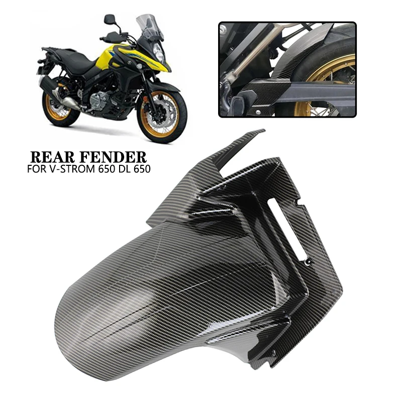 Carbon Rear Wheel Hugger Fender Mudguard Cover Fairing Fit For Suzuki V-Strom650 DL650 V-Strom 650 DL 650 VStrom 650 2004-2023