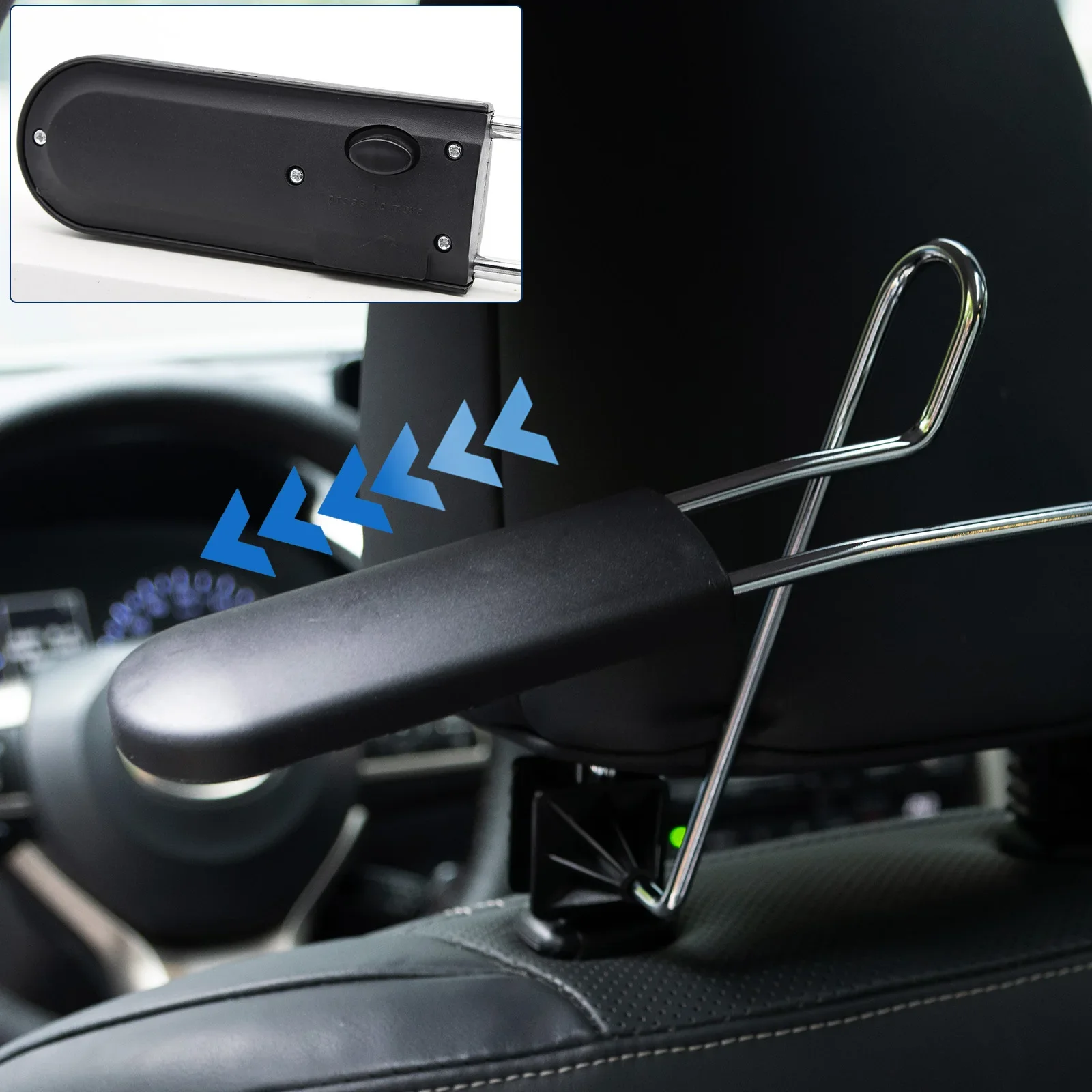 Universal Car Hanger Coat Clothes Back Seat Headrest Hangers Cloth Jacket Suit Trousers Phone Holder Rack Hook Auto Accessories