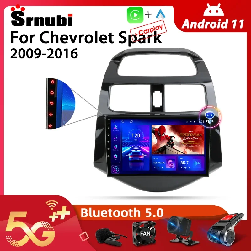 

Srnubi Android 11 Car Radio For Chevrolet Spark Beat Matiz Creative 2009-2016 Multimedia Video Player 2Din 4G Carplay Head unit