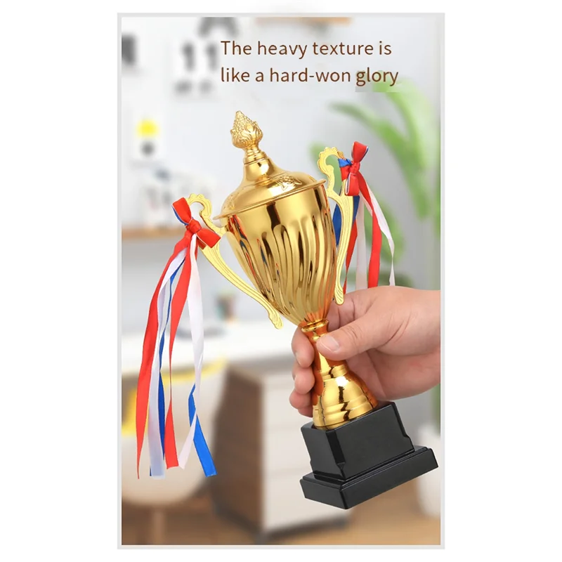 WOWFU-1 Stück Match-Trophäe für Sportturniere, Auszeichnungswettbewerbe, Wettbewerbe, Fußball-Fußballliga, 40 cm