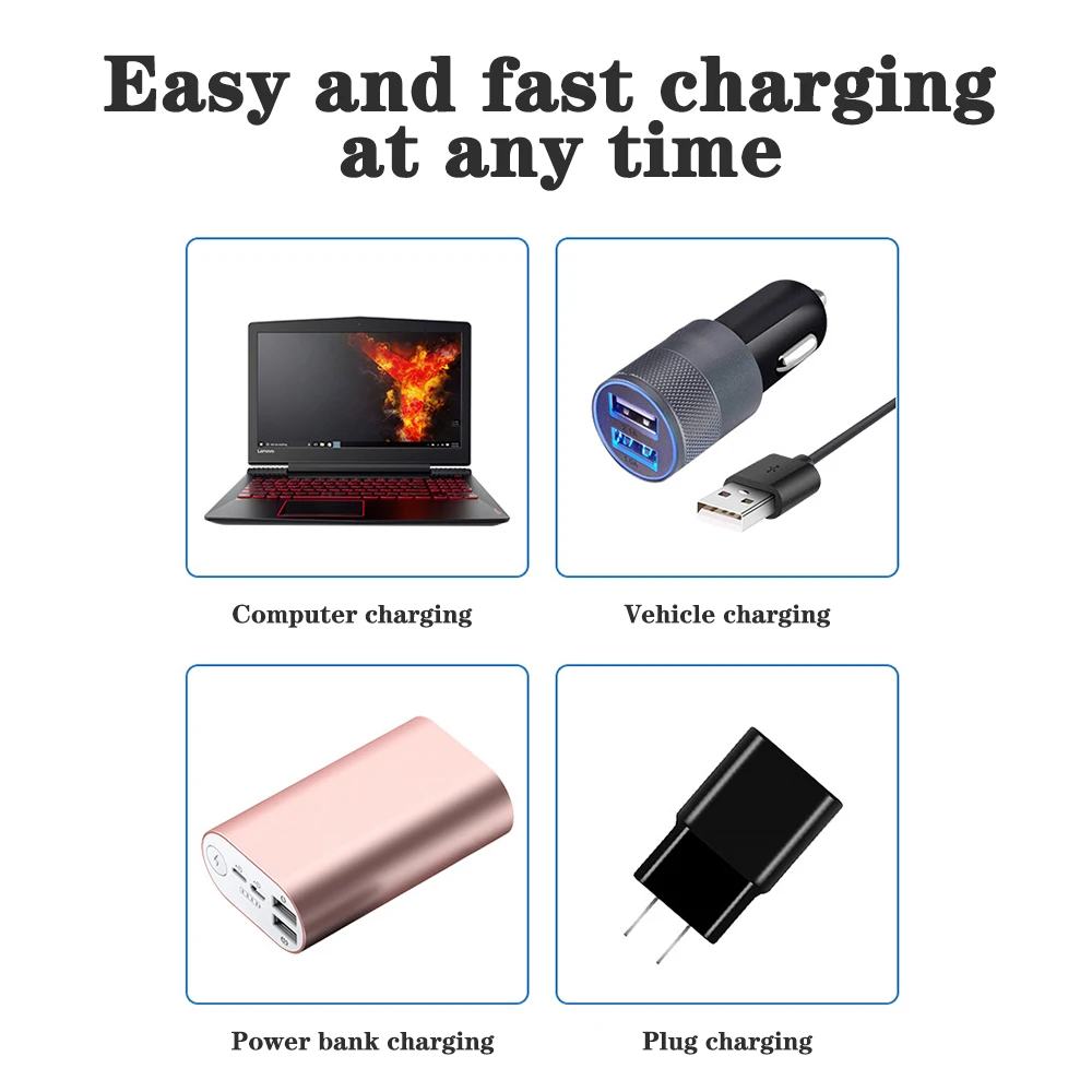 Slots Smart 18650 Charger Lithium Battery Charger for Flashlight Toy 14500 26650 USB Smart Chargering For Rechargeable Batteries