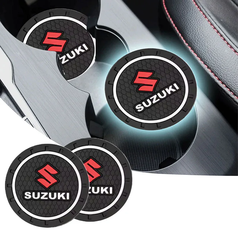 

Auto Interior Coaster Water Cup Anti-slip Pad Mat Car Accessories For Suzuki Grand Vitara Samurai Gsx S750 Vstrom 650 Jimmy Alto