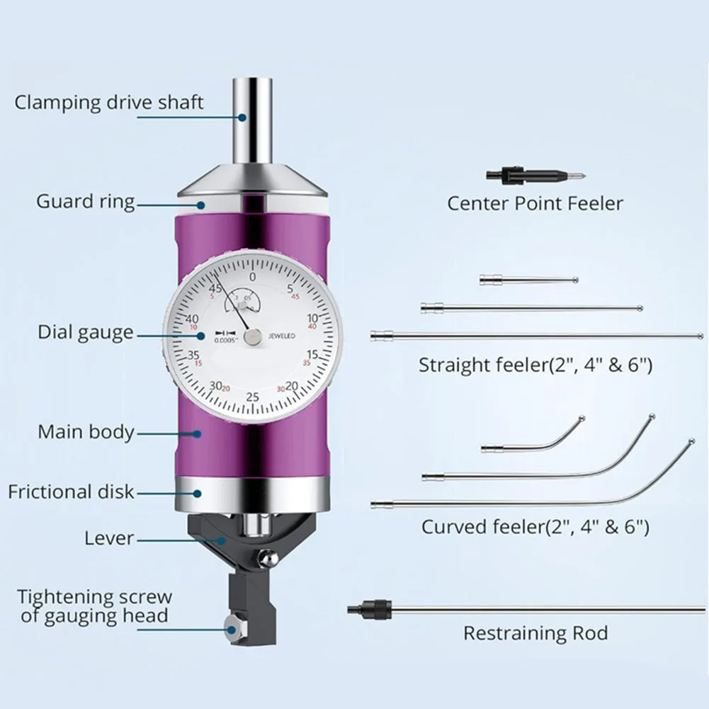 Easy To Read Centering Indicator For Center Drilling For Drilling Machines For Milling Machines Center Drilling Tool With Box