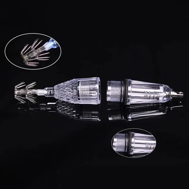 Thuyền Dock Dụ Mồi Chạy Bằng Pin Câu Cá Dưới Nước Sáng Chống Nước Câu Cá Ban Đêm Đèn Đỏ, Xanh Trắng, Trắng xanh, Nhiều Màu Sắc