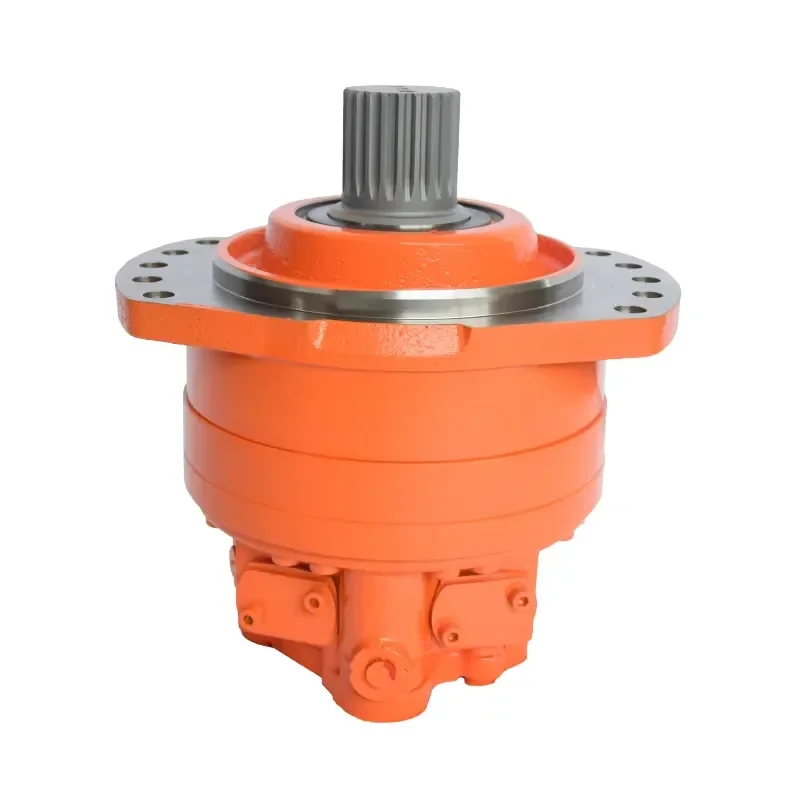 HMS08 Low Speed and High Torque Large Displacement Hydraulic Motor Scraper Conveyor Grain Harvester Poclain MS08 Replacement