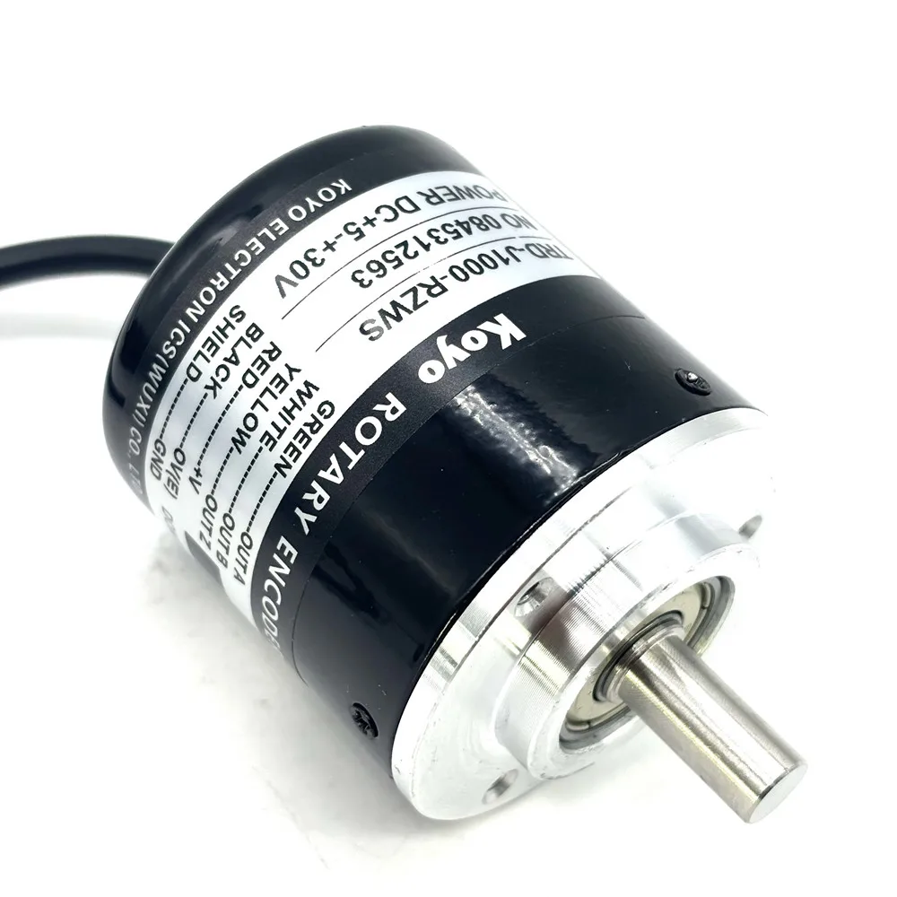 KOYO Solid Shaft TRD-J1000-RZWS Rotary Encoder 1000PPR 2 Phase Dustproof And Water-proof Type