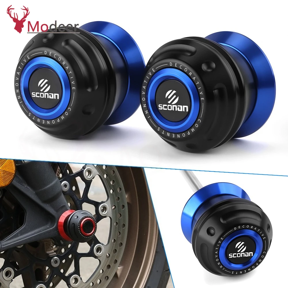 

For SUZUKI GSX R 600 750 Gsx-r600 gsx-r750 Motorcycle Accessories CNC Front Wheel Axle Fork Slider Crash Protector 2006 -2024