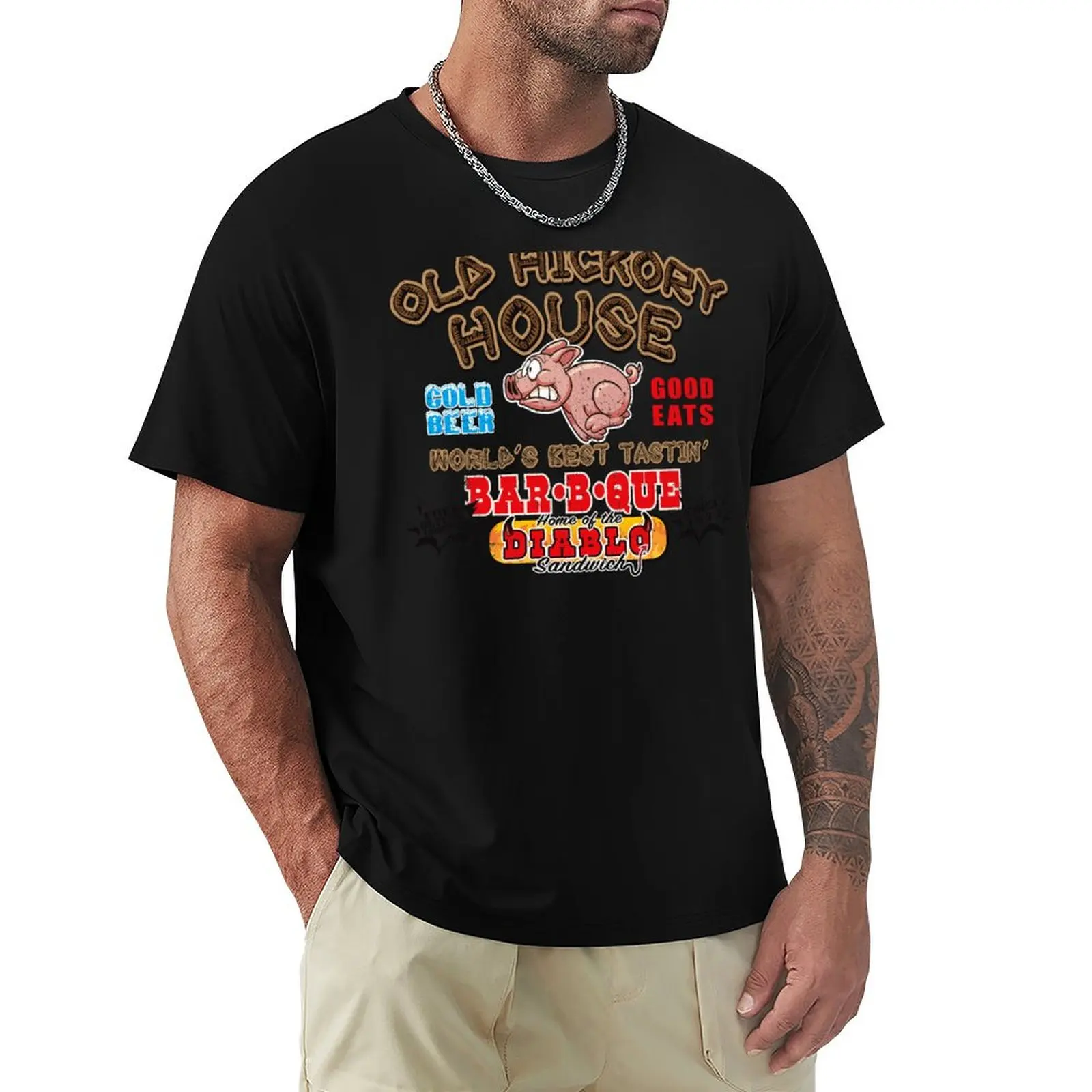 

Old Hickory House BBQ Smokey and the Bandit T-Shirt anime stuff shirts graphic tees clothes for men