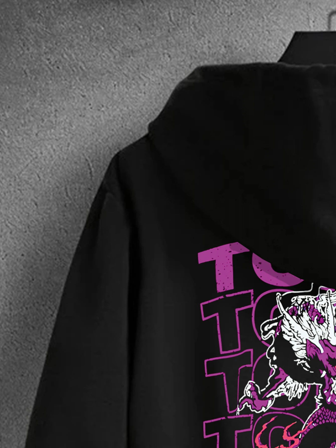 Fashion Purple Dragon hoodie