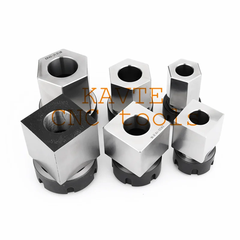 High-quality ER Square Hex Collet Block ER25/ER32/ER40 Block Chuck Holder Workholding Holder for CNC Lathe Engraving Machine