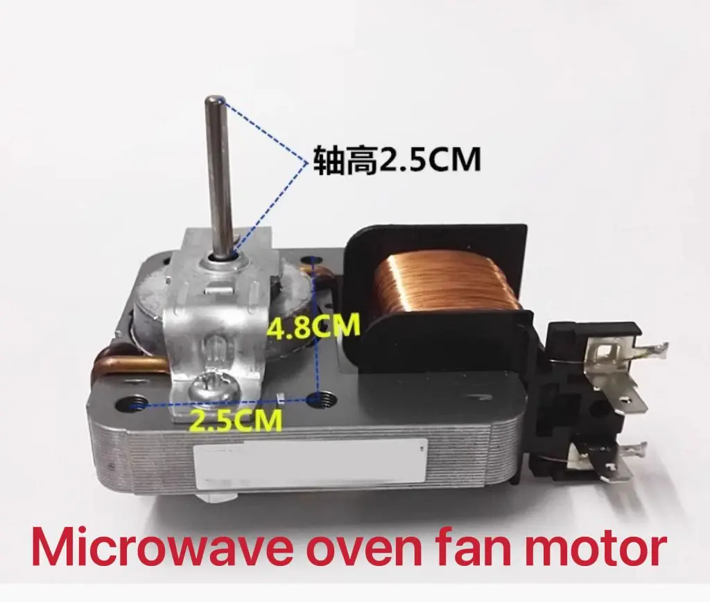 Midea microwave oven fan motor YZ-E6120-M51D cooling motor cover pole asynchronous motor two pins