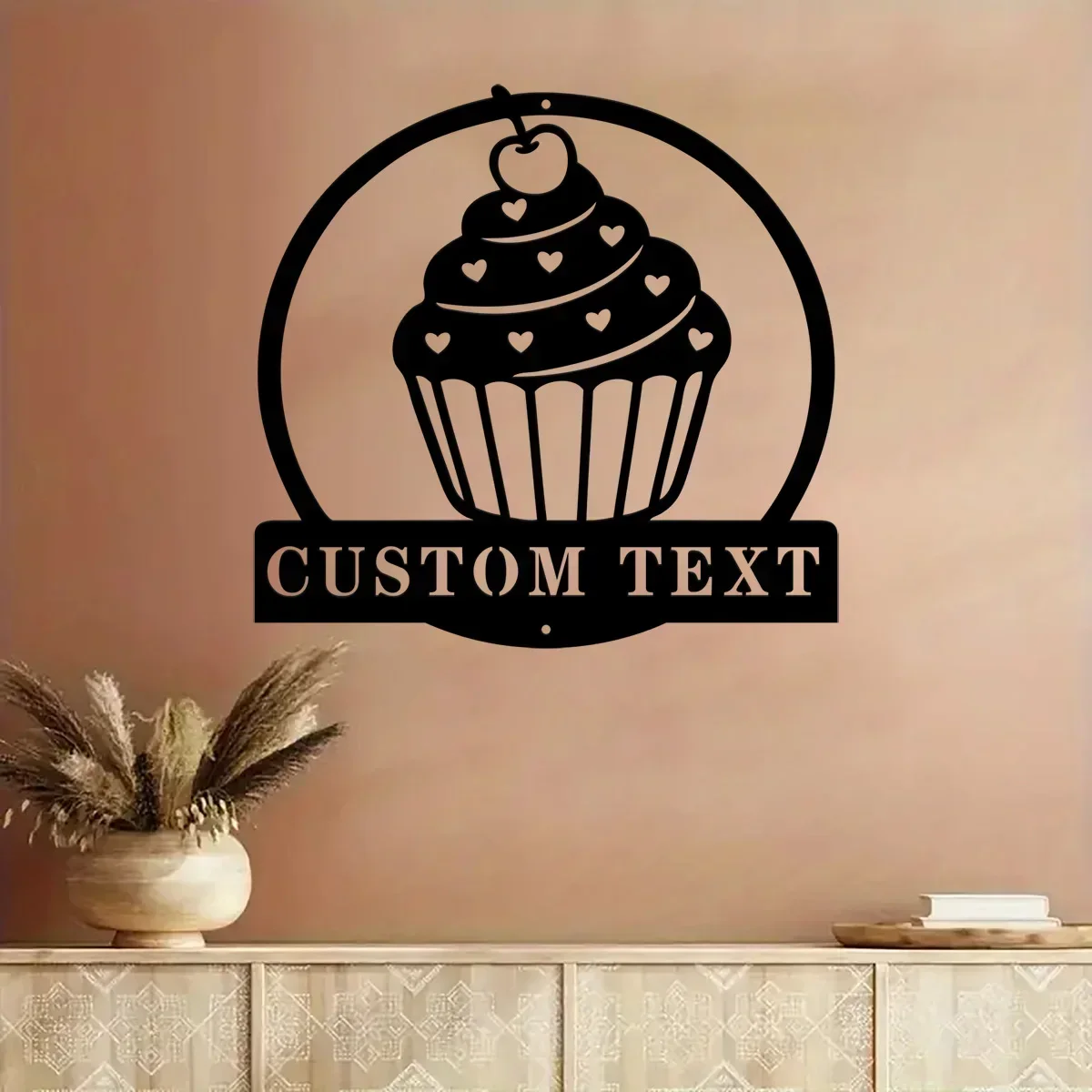 Custom Personalized-Bakery Metal Sign,Cupcake Sign,Personalized Baker Name Sign,Baking Sign,Bakery Kitchen Wall Art,Bake Shop Wa