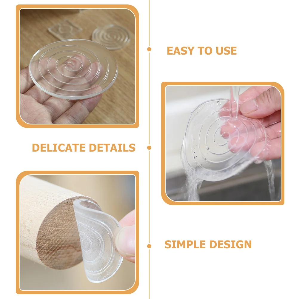 12 قطعة قواعد أكواب أثاث مقاومة للاهتراء متعددة الوظائف سدادات عجلات للكرسي غير قابلة للانزلاق تحمي الأرضيات الصلبة سهلة الاستخدام و #3