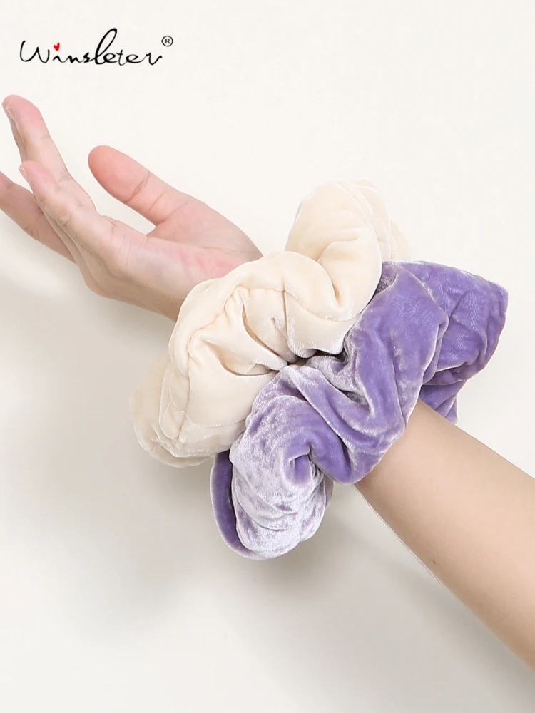 

Winsleter-18%Silk 82%Viscose Velvet Hair Band, Women Fat Hair Ring Rope, Girl INS Hair Tie Rubber Band, 2026 Spring New A61444CC