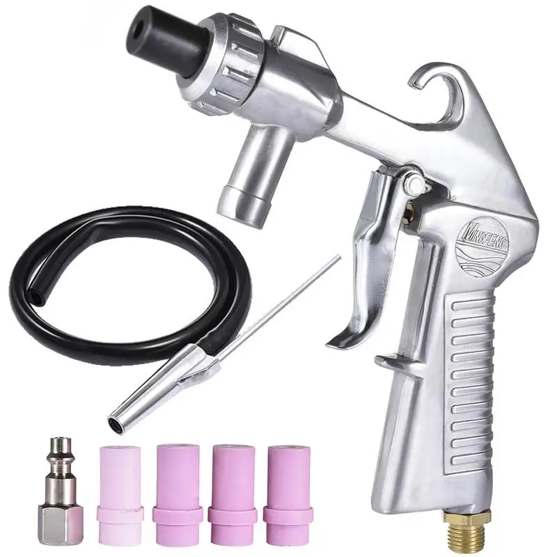 

Abrasive Air Sand Blasting Guns Kit 1 Ceramic Nozzle 1 Steel Nozzle 1 Sand Suction Pipe Industrial Sandblasters Guns Power Tools