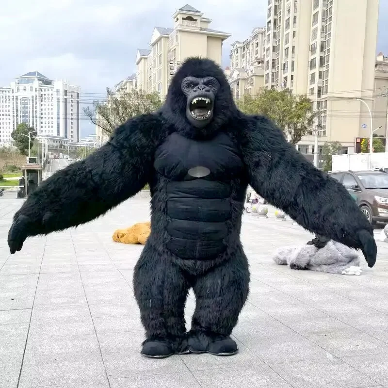 

2.6M Inflatable King Kong Gorilla Mascot Role Play Costume Polar Bear Carnival Party Advertising Plush Cartoon Doll Costume