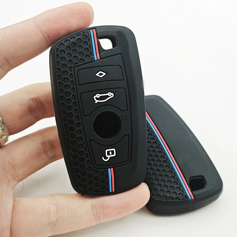 1pc Silicone Car Remote Key Case Cover For BMW 1 2 3 4 5 6 7 Series X1 X3 X4 X5 X6 F36 F25 F26 F30 F34 F10 F20 Z10 G30 F15 F16 view 5