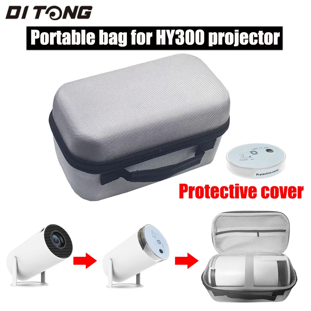 DITONG-Viagem Carry Projetor Bag, Estojo de Armazenamento para Magcubic HY300, Protetor de Sacos para Projetor Hy300Pro, Hy300Plus