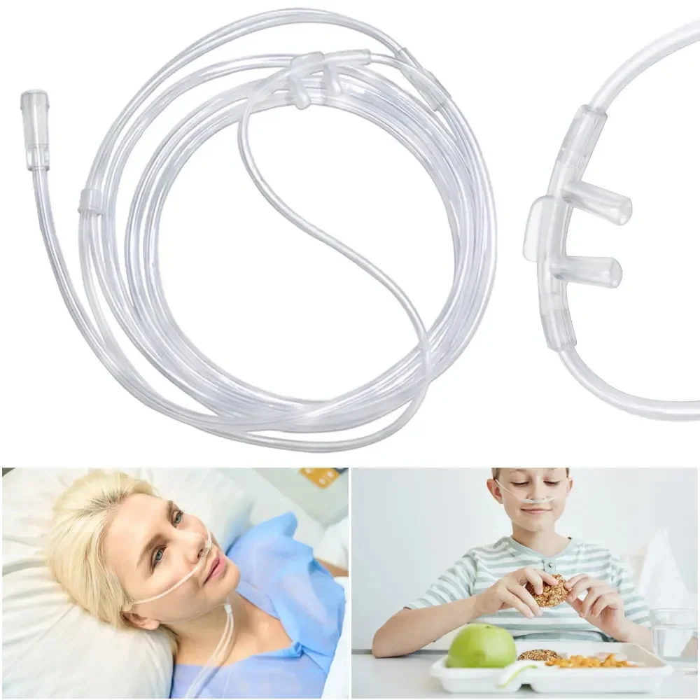 2M Nasal Cannula Tubing Tube Crush Resistant Flow High Connector Oxyge Tubes Nose Adults Disposable The Touch Concentrator